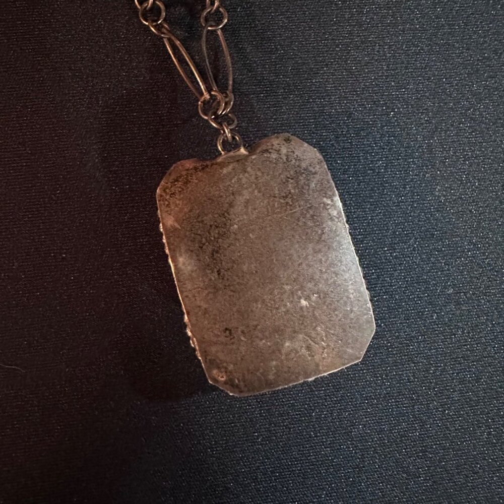 Keren Creations Turquoise Necklace & Earrings Jewelry Set With Crystal Accents - Picture 7 of 9